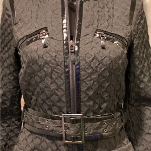 Doncaster Collection Women's Black Trench Coat 12